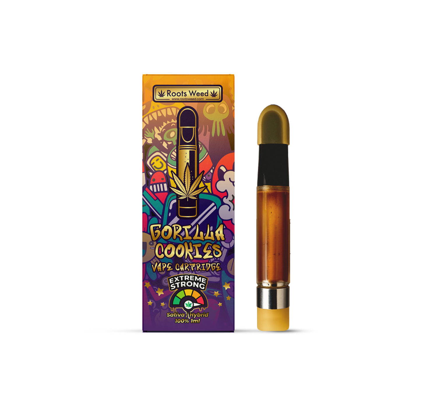 VAPE CARTRIDGE GORILLA COOKIES 1 G THC-JD 95%