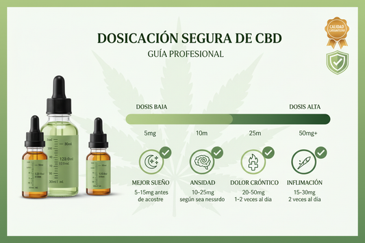 Dosificación segura de CBD: guía personalizada para diferentes condiciones