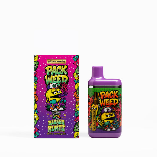VAPE PACK WEED BANANA RUNTZ 2 ML SATIVA 2000 MG 10-OH 95%