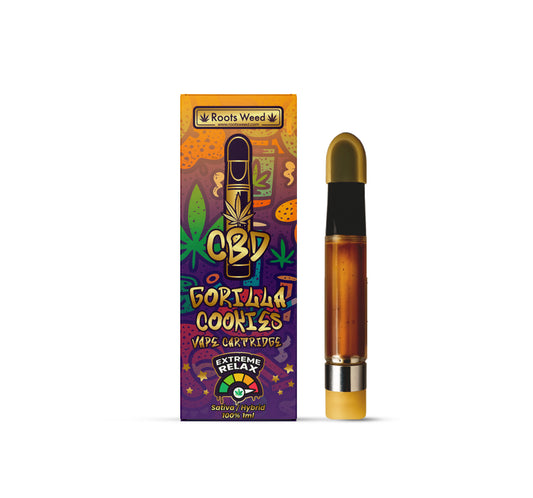 VAPE CARTRIDGE GORILLA COOKIES CBD 95% 1 ML.