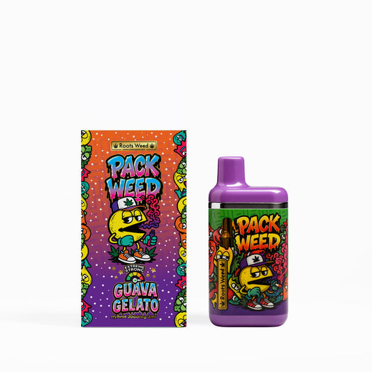 VAPE PACK WEED GUAVA GELATO 2 ML HYBRID 2000 MG 10-OH 95%