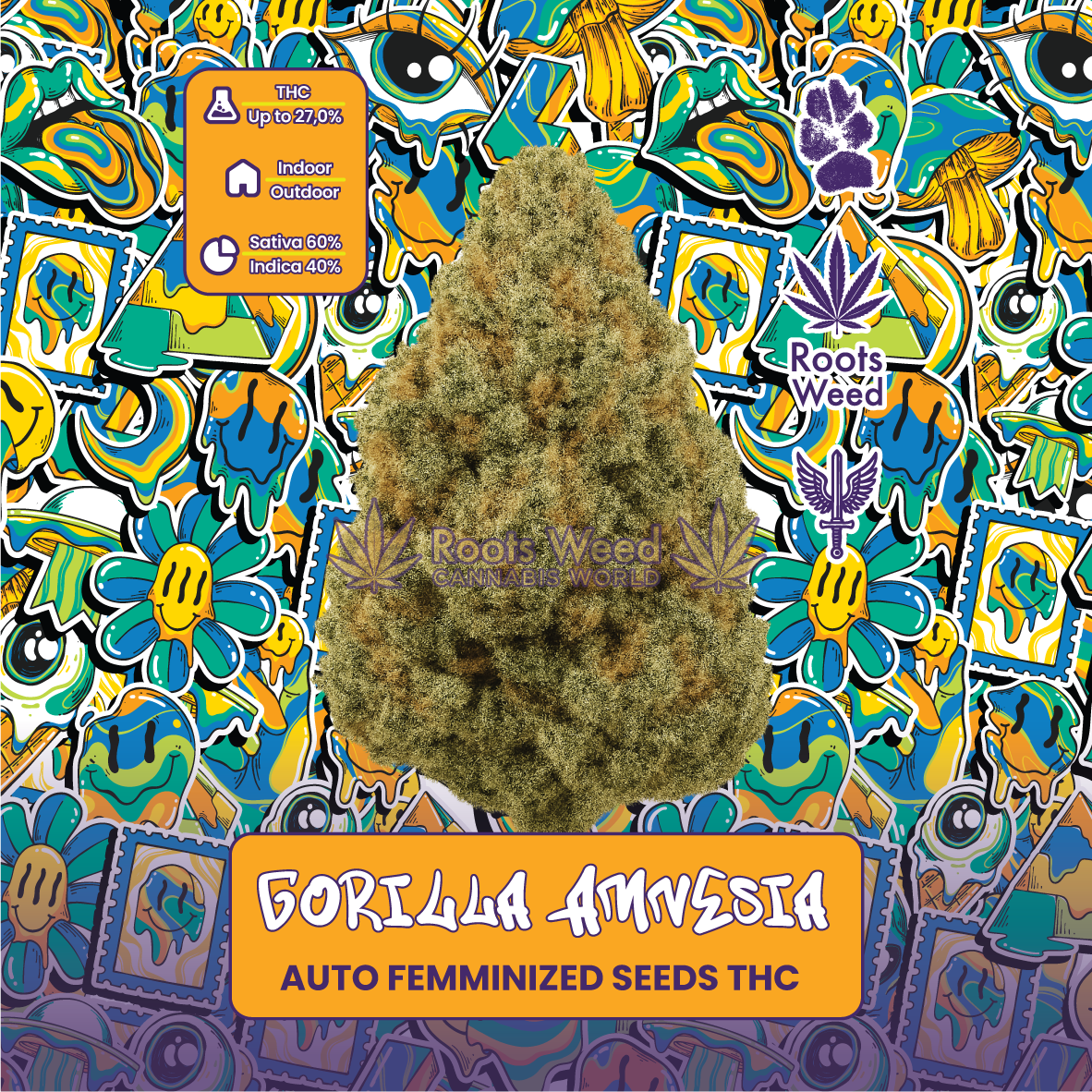 SEEDS THC GORILLA AMNESIA AUTO FEMINIZED