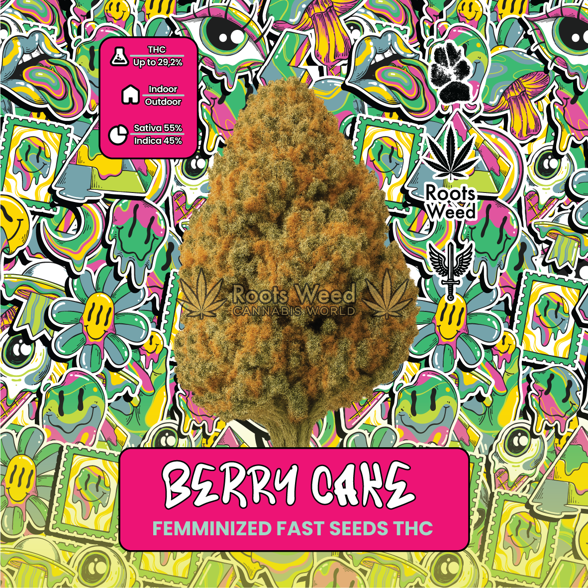 SEEDS THC BERRY CAKE FEMINIZED FAST